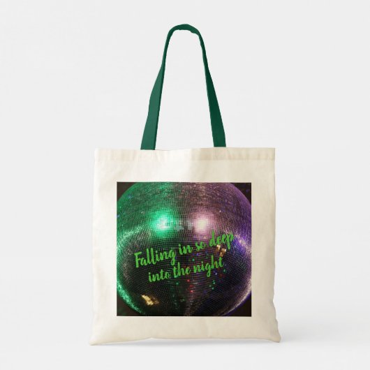 Into the Night Disco Lights Tragetasche (Rückseite)