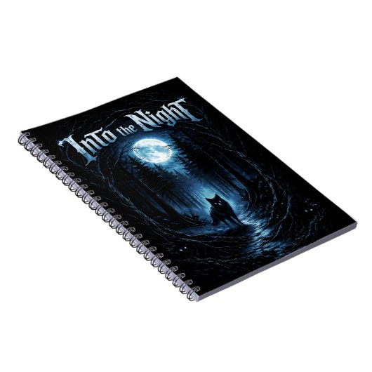 Into the Night — Moonlit Forest Notizblock (Rechte Seite)
