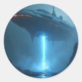 Into the Void - Runder Aufkleber (Vorderseite)