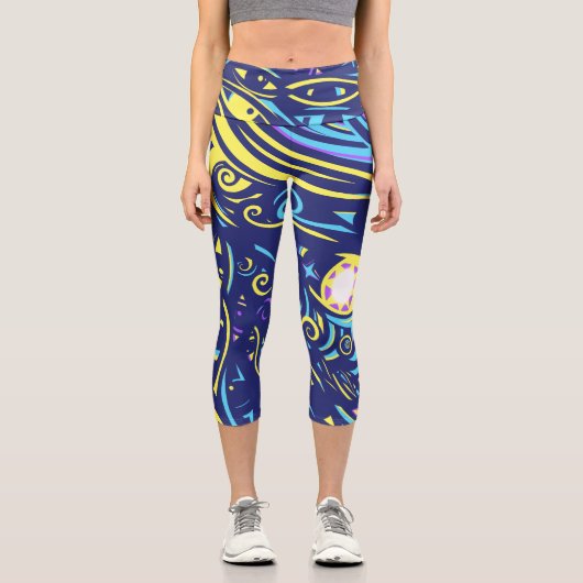 Into the Vortex Capri Leggings (Vorderseite)