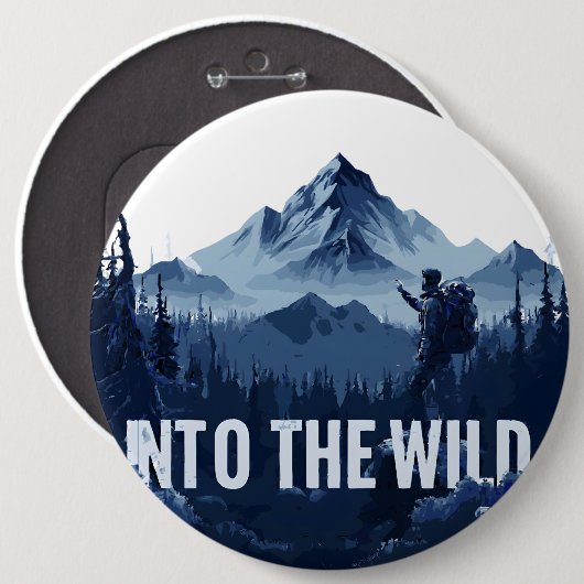 Into the Wild Button (Vorne & Hinten)