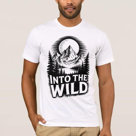 Into the Wild Logo-Design T-Shirt (Vorderseite)