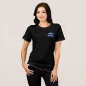 Into the Wild – Minimalist Night Hiking Tri-Blend Shirt (Vorderseite voll)