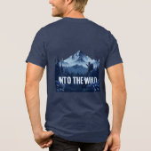 Into the Wild – Minimalist Night Hiking Tri-Blend Shirt (Rückseite)