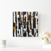 Into the Woods Wall Clock Quadratische Wanduhr (Zuhause)