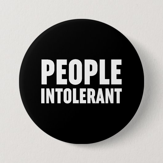 Intoleranz Button (Vorderseite)