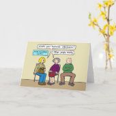 Intoleranz Grumpy Husband Spaß. Karte (Gelbe Blume)