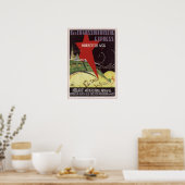 "Intourist. Transsibirischer Expressdienst" UdSSR Poster (Küche)