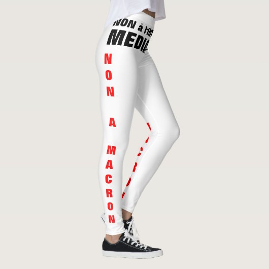 INTOXIKATION - Médiatique - non à Macron - Wahlen Leggings (Rechts)