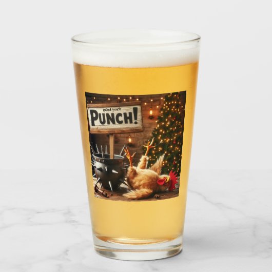 Intoxikiertes Hühnerglas Glas (Vorne (Gefüllt))