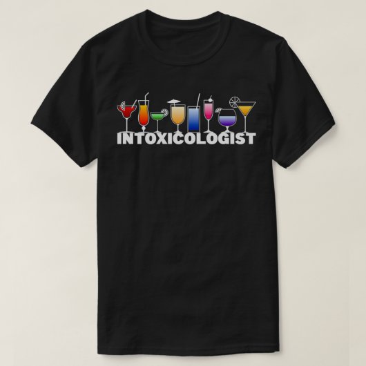 Intoxikologe Barkeeper Bar T-Shirt (Design vorne)