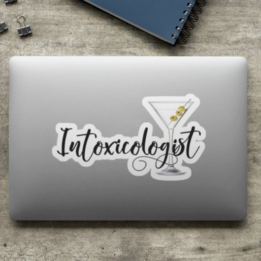 Intoxikologe, isoliert Tumbler Decal Laptop Aufkleber