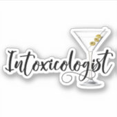 Intoxikologe, isoliert Tumbler Decal Laptop Aufkleber (Vorderseite)