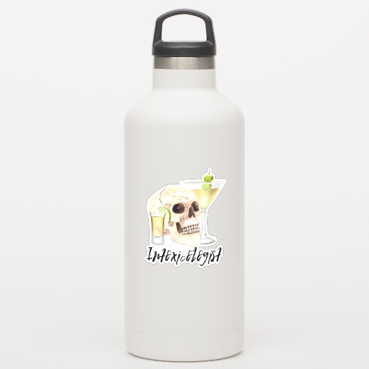 Intoxikologe, isoliert Tumbler Decal Laptop Aufkleber (Wassserflasche)