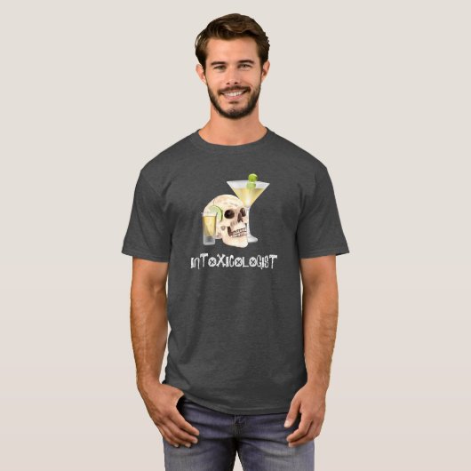 Intoxikologe Skull Cocktail Drink T-Shirt (Vorne ganz)
