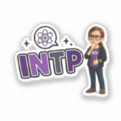 INTP — A Mente Investigadora Aufkleber (Vorderseite)