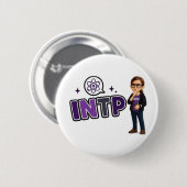 INTP — A Mente Investigadora Button (Vorne & Hinten)