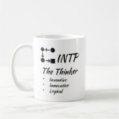 INTP MBTI Myers-Briggs Typindikator Persönlichkeit Kaffeetasse (Links)