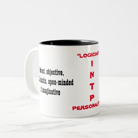 INTP Persönlichkeits-Tasse Zweifarbige Tasse (Vorderseite Links)