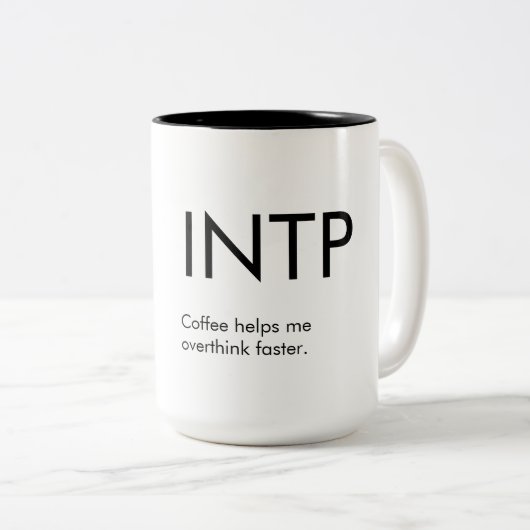 INTP Überdenken Sie schnellere Tasse (VorderseiteRechts)