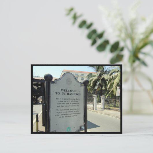 Intramuros-Geschichte Postkarte (Stehend Vorderseite)