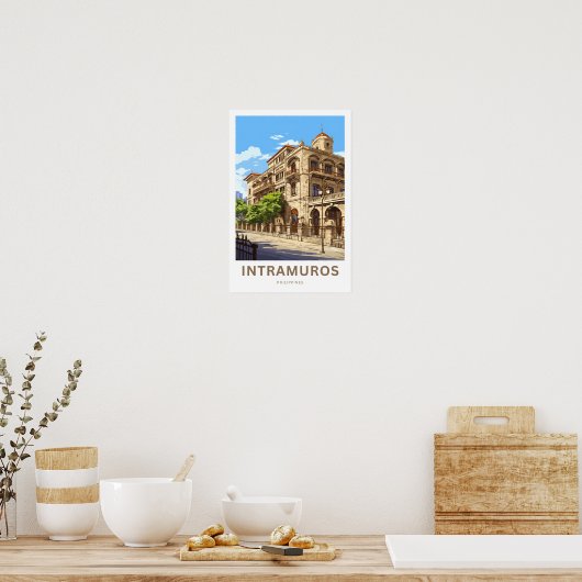 Intramuros Philippinen Poster (Küche)