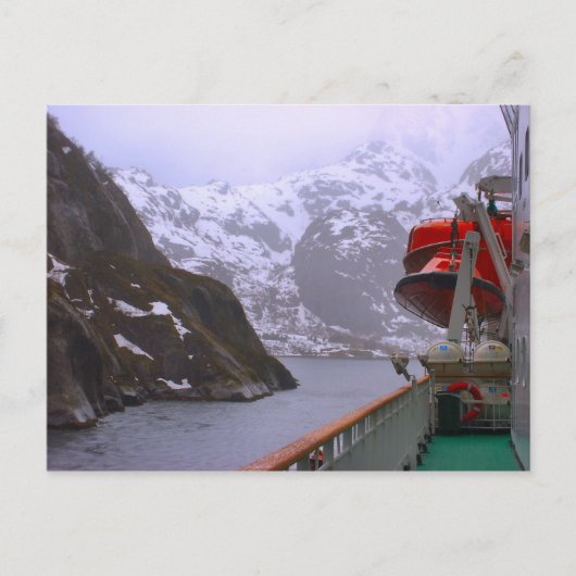Intrepid-Entdecker, Norwegische Reise Postkarte (Vorderseite)