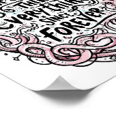 Intricate Abstract Overthinker Typography Poster (Ecke)