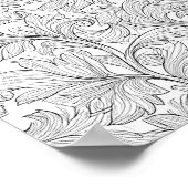 Intricate Adult Coloring Page: Intertwined Ivy Poster (Ecke)