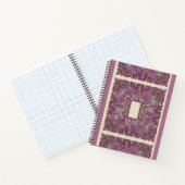 Intricate Amethyst Floral Mandala Notebook Notizblock (Innenseite)