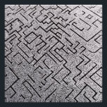Intricate Black & White Labyrinth Maze Fotodruck<br><div class="desc">An ultra-detailed black-ink labyrinth sprawls across the canvas in thousands of precise, tightly packed lines. Sharp corners, narrow passages, deceptive branches, and hidden dead ends create a mesmerizing, almost textile-like texture that invites prolonged gazing. No obvious entrance or exit appears; the design feels infinite, meditative, and subtly disorienting—symbolizing life’s twists,...</div>