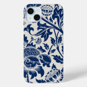 Intricate blue floral pattern on light background Case-Mate iPhone hülle (Rückseite)