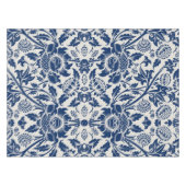 Intricate blue floral pattern on light background tischdecke (Vorderseite (Horizontal))