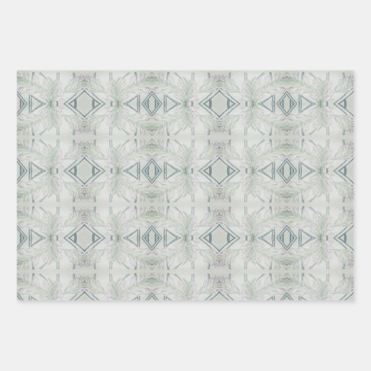 Intricate Blue Geschenkpapier Set (Vorderseite)