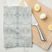 Intricate Blue  Geschirrtuch (Viertel Falte)