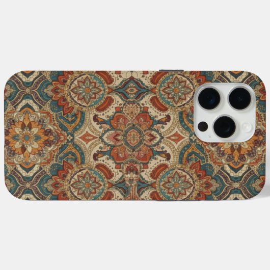 Intricate Bohemian Mandala Pattern Phone Case (Rückseite (Horizontal))