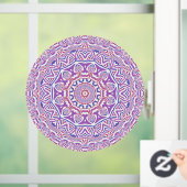 Intricate Bold Groovy Boho Hippie Abstrakt Mandala Fensteraufkleber (Zuhause)