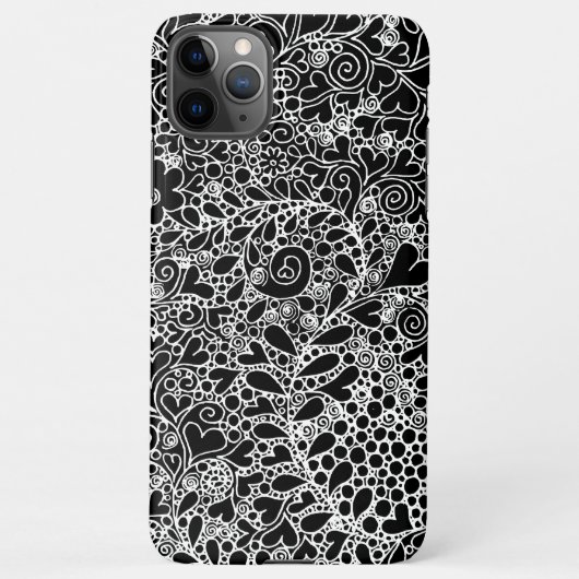 Intricate Botanical Design Phone Case iPhone Hülle (Rückseite)
