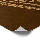 Intricate Brown Aries Zodiac Poster (Ecke)