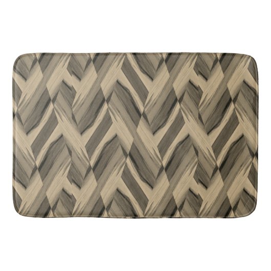 Intricate Brown Marble Muster Badematte (Vorderseite)