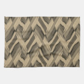 Intricate Brown Marble Muster Geschirrtuch (Horizontal)