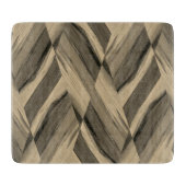 Intricate Brown Marble Muster Schneidebrett (Vorderseite)