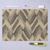 Intricate Brown Marble Muster Seidenpapier (Handwerk)