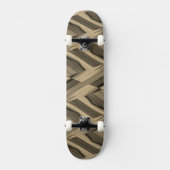 Intricate Brown Marble Muster Skateboard (Vorderseite)