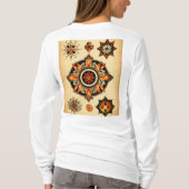 Intricate Butterfly Mandala Boho T-Shirt (Rückseite)