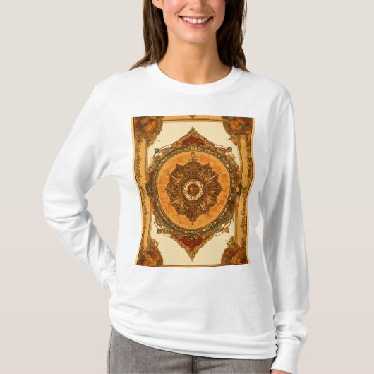 Intricate Butterfly Mandala Boho T-Shirt (Vorderseite)