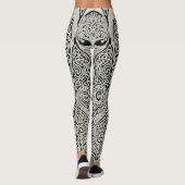 Intricate Celtic Tree of Life Knotwork Design Leggings (Rückseite)