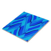 Intricate Cobalt Blue Marble Muster Fliese (Seite)