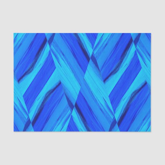 Intricate Cobalt Blue Marble Muster Seidenpapier (Vorderseite)