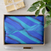 Intricate Cobalt Blue Marble Muster Seidenpapier (Geschenk)